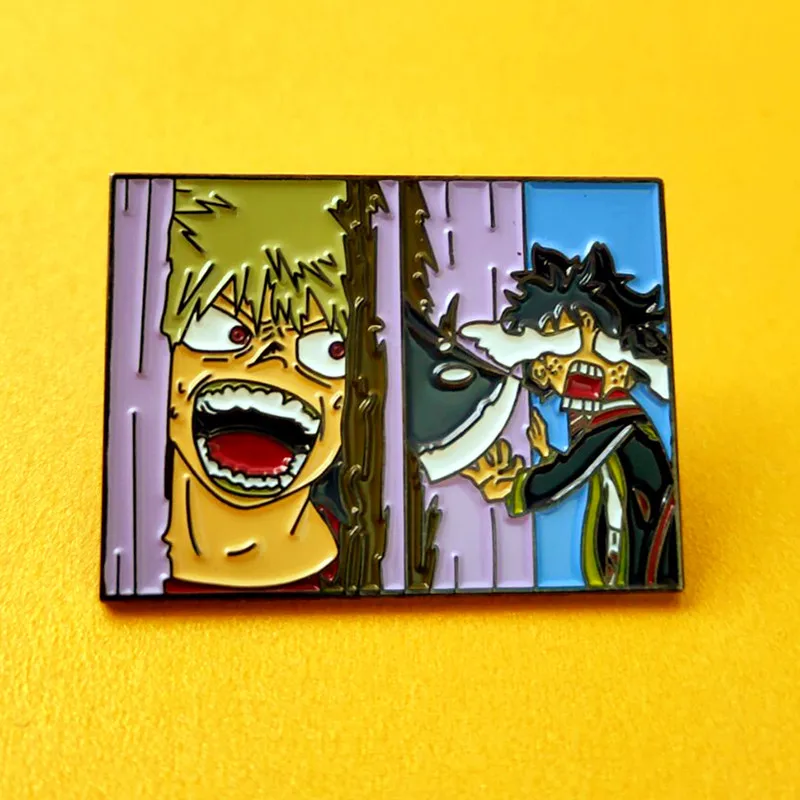 Anime My Hero Academia Bakugou Katsuki Enamel Brooch Pin Lapel Hard Metal Pins Brooches Badges Exquisite Jewelry Accessories