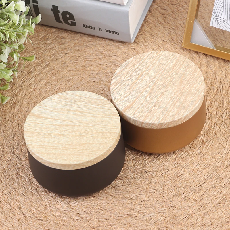 Luxury Candle Jars with Lid Bulk Round Candle Container Tins Empty Storage Box for DIY Salves Skin Care Beauty Samples