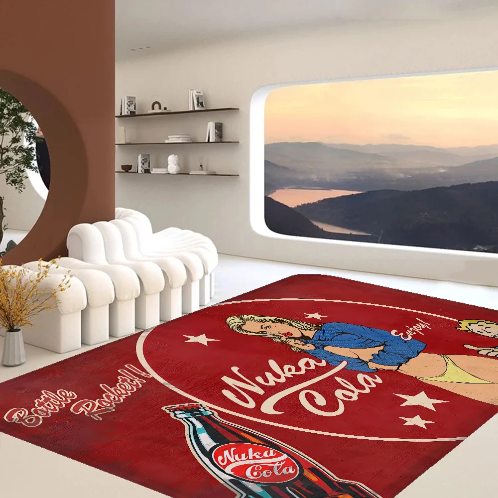 

Vintage Nuka Cola Floor Mat Cheaper Anti-slip Modern Living Room Balcony Printed Bedside Mats