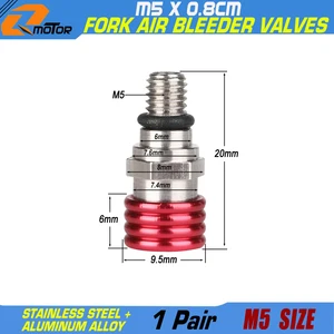 Motorradluftblutblutenventil, Honda, Yamaha, Suzuki, Kawasaki, CR, YZ, WR, KX, F, RM, 125, 250, 450, Dirt Bike, Motocross, M5 x 0,8 cm 11 Hauptverkauf CRM 250 AR - №3