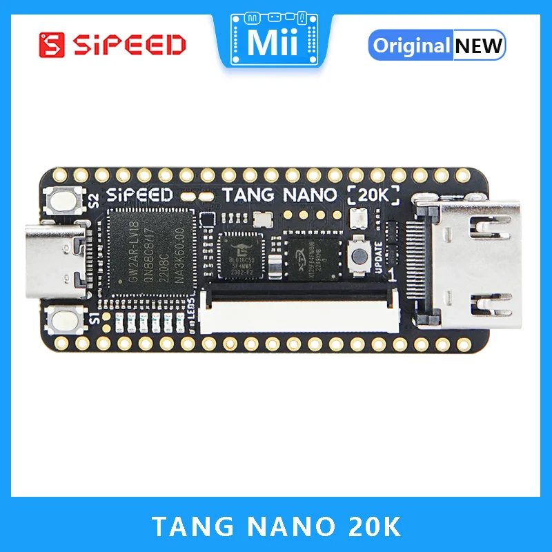 Imagem -02 - Sipeed Tang Nano Jogos Placa de Desenvolvimento Linux Fpga Riscv 20k