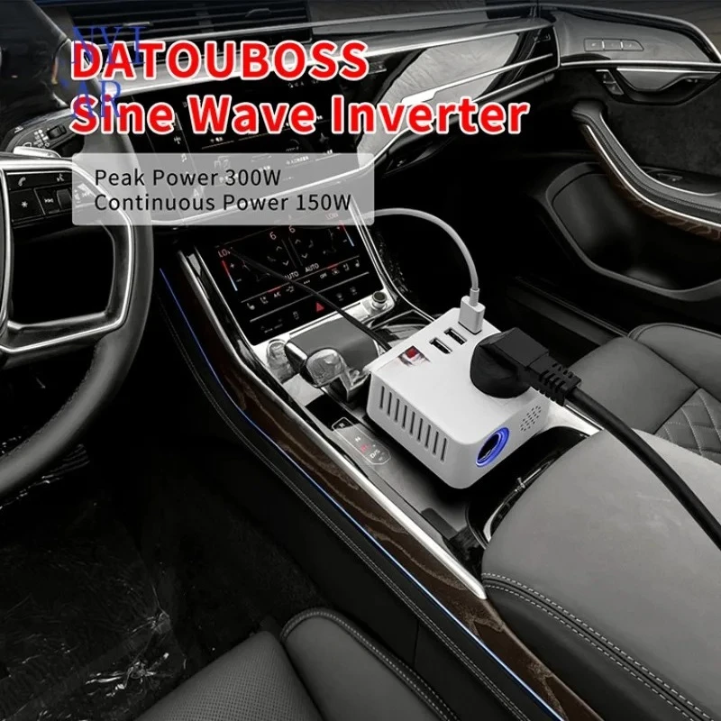 Universal 12V/24V to 110V/220V Car Power Inverter, Multi-Function Voltage Converter with USB Charging for Phone & Laptop - view 5