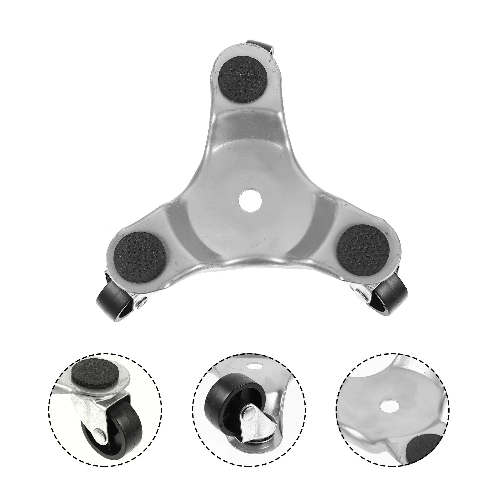 

3 Pcs Cart Universal Wheel Transfer Device Casters Carbon Steel Furniture Mover
