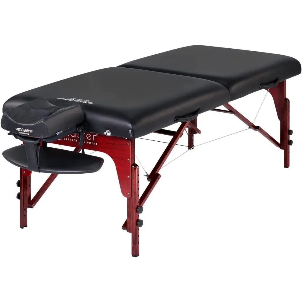 

31" Montclair Pro Portable Massage Table Package, Memory Foam Cushioning, Reiki Panels, Shiatsu Cable Release- Taattoo
