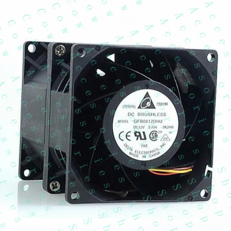 PP+ 1PC 80mm 8cm Fan DC 12V 5.88A fan   GFB0812DHU