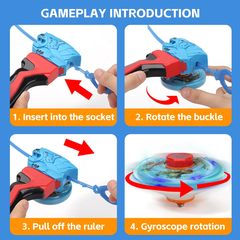 1/2/4 مجموعة تدور الدوران القتالية معركة الدوران تحلق الكرة الدوارة مع القرص إبقاء التوازن الأولاد لعبة حفلة تنافسية اللعب هدية عيد الميلاد