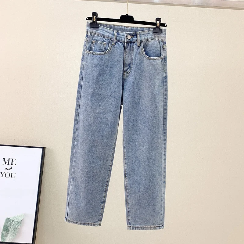 

Мужские джинсы свободного кроя в стиле ретро, прямые, повседневные, городские, укороченные (до щиколотки), весна-осень, новинка, корейский стиль