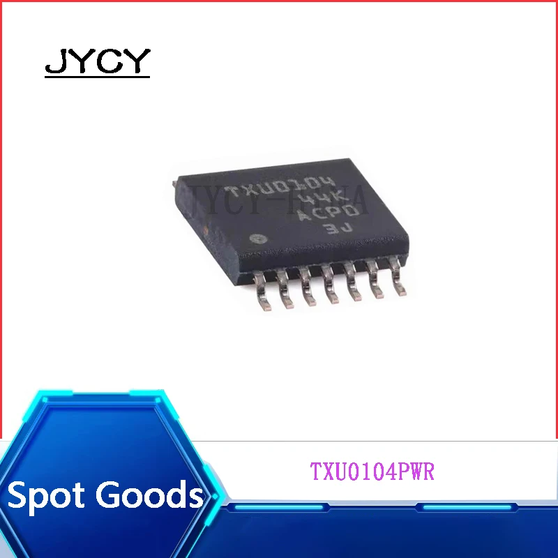 5PCS/lote TXU0104PWR   NEW  TXU0104  TSSOP-14 4-channel unidirectional level shifter chip