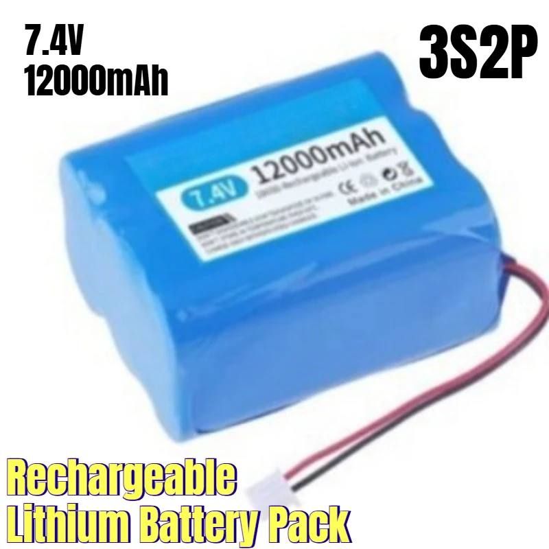 

18650 3S2P 7.4V 12000mAh Rechargeable Lithium Battery Pack