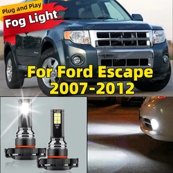 2PCS Car LED Fog Light Lamp 6000K Bulb For Ford Escape 2007 2008 2009 2010 2011 2012 Replace 12SMD LED Chip High Bright