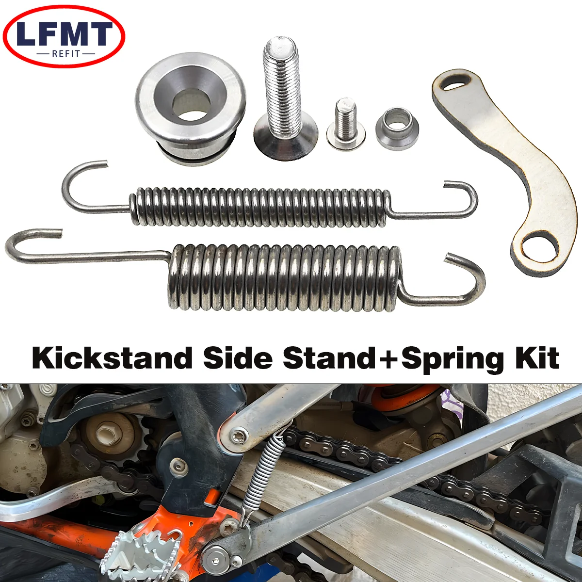 Motocross Kickstand Side Stand Springs Kit For Husqvarna FE TE FX TX 125 150 250 350 450 501 For KTM XC EXCF XC XCF SXF XCW XCFW
