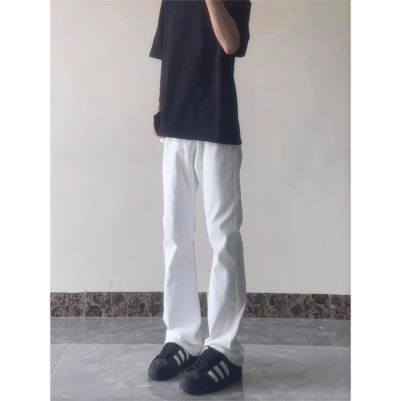 

American Vibe Straight Leg Jeans Men Summer Clean Fit Slimming Long Pants Cool Handsome High-End Feeling Pants
