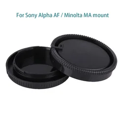 Rear Lens Cap Cover + Camera Front Body Cap for Sony Alpha Minolta AF DSLR and A mount Lens