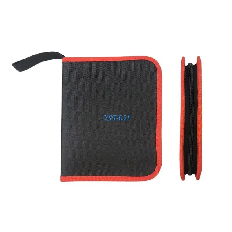 

E15A Durable Zipper Bit Bag for Screwdriver Bits with Clear Labels