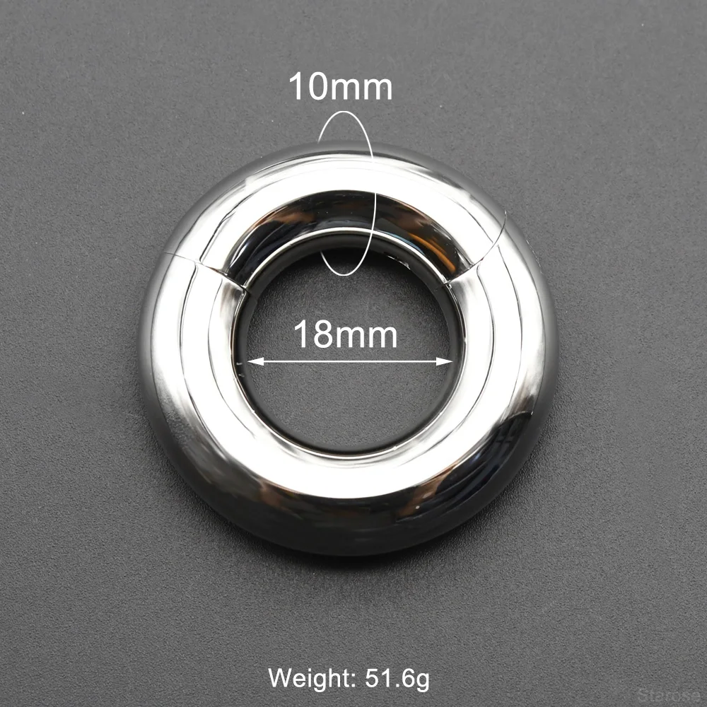 Starose Smooth Hinged Steel Segment Ring 00g Steel 9
