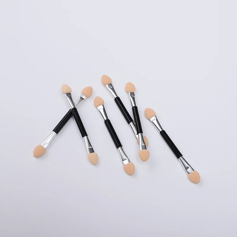 50 pçs 7.5cm pincéis de sombra ferramentas de maquiagem lábio mistura emulsão aplicadores de látex mulher elegante iniciante artista