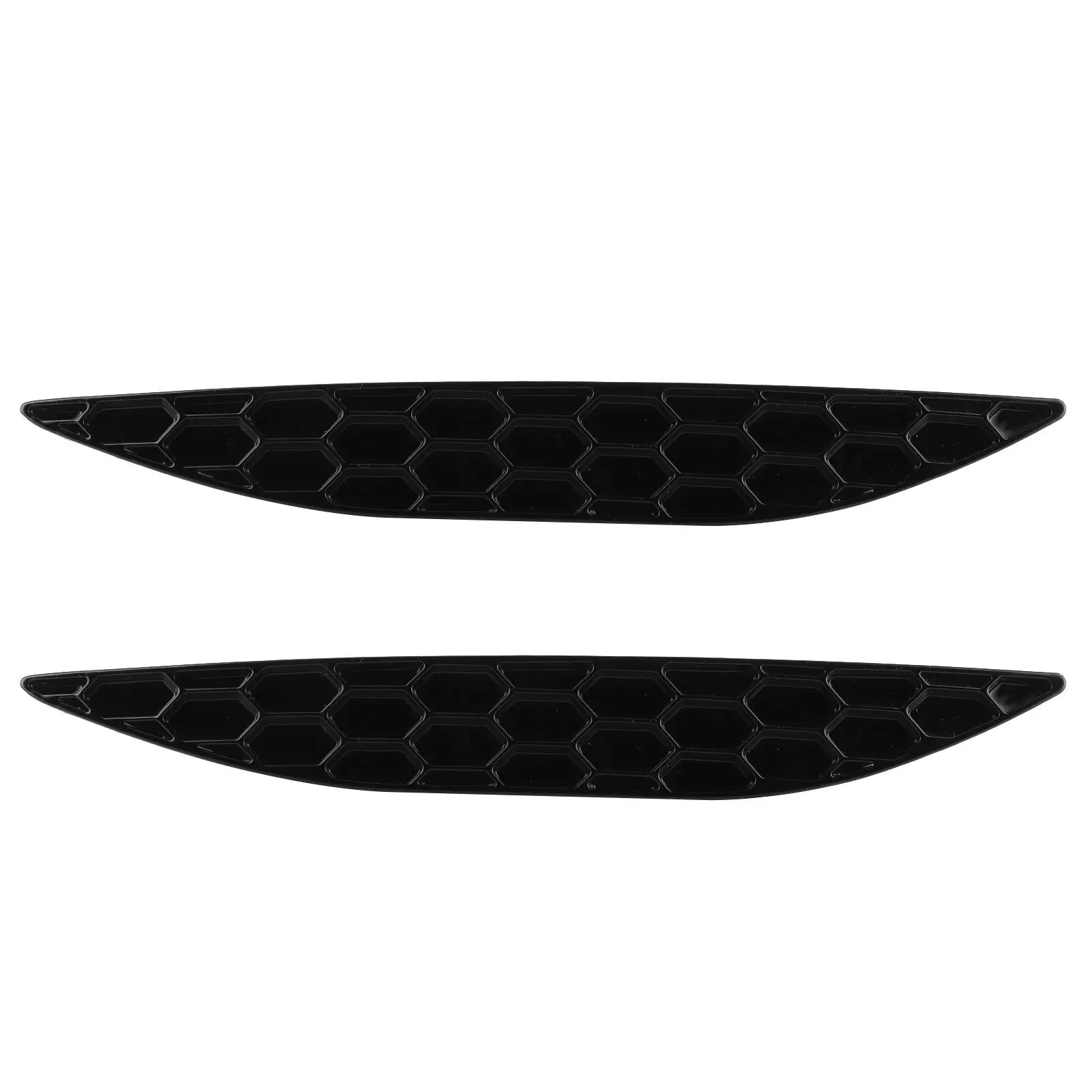 

2Pcs Gloss Black Rear Bumper Reflector Decorate Set Fit For GOLF MK7 R R-Line 2013 2014 2015 2016