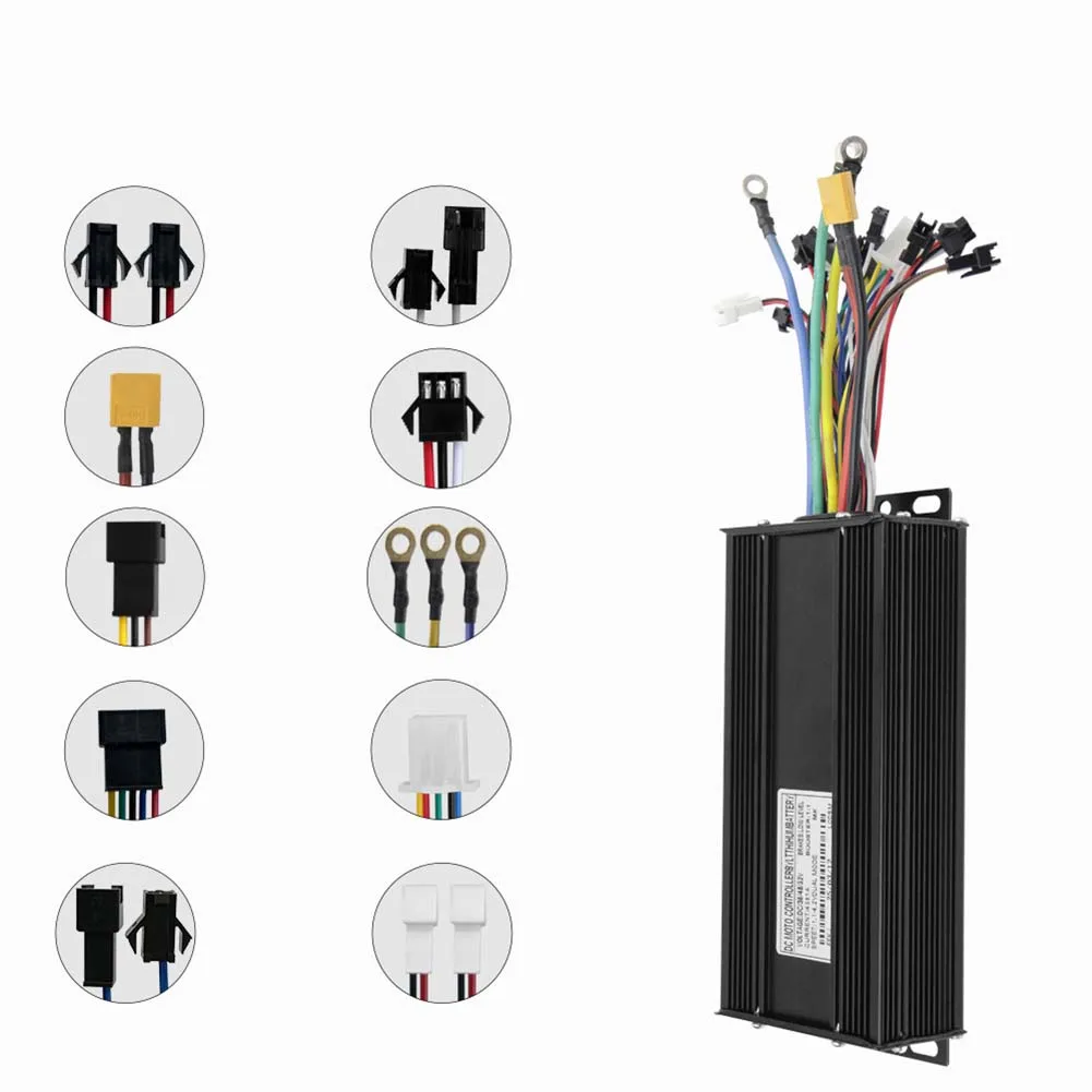 

Intelligent Sine Wave E-bike Controller Good Heat Dissipation 1500W E-bike Parts Intelligent 3-mode Controller