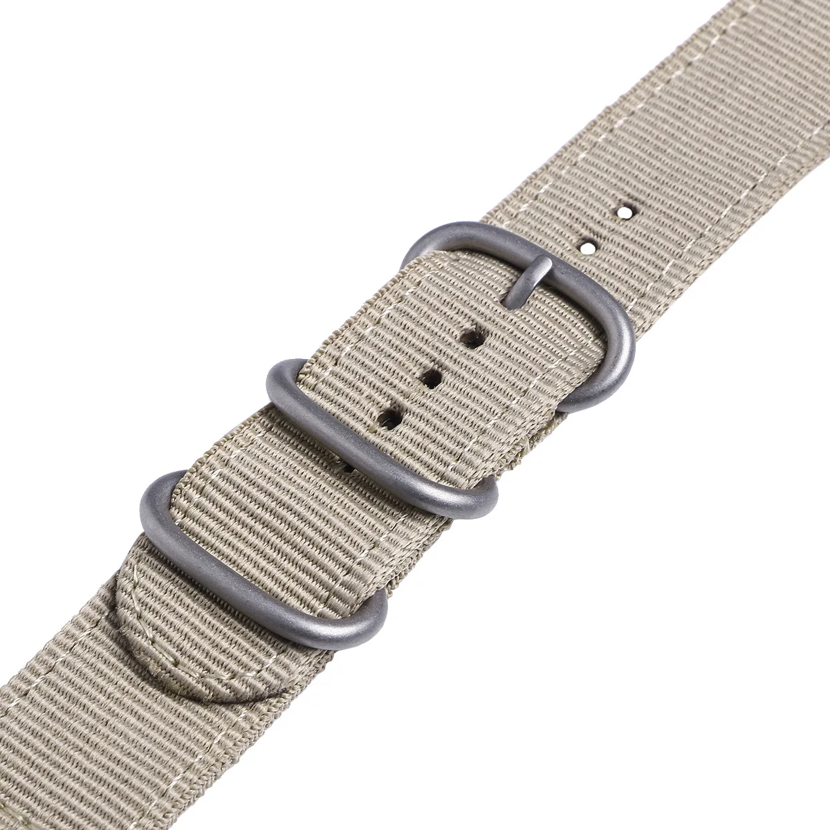 

18Mm Nylon Strap Durable 2-Joint Replacement Band Wristband For Stainless Steel Clasp Smooth For Fitness Swimming