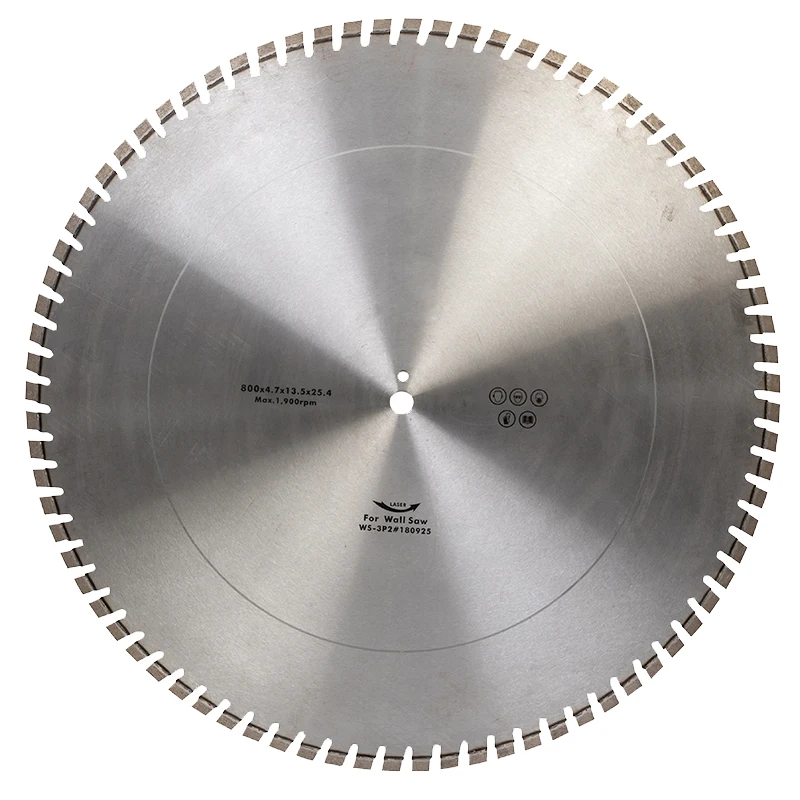 Germany Hot Sell 800mm Steel Diamond Segment Reinforced Concrete Wall Saw Blade for Construction OEM