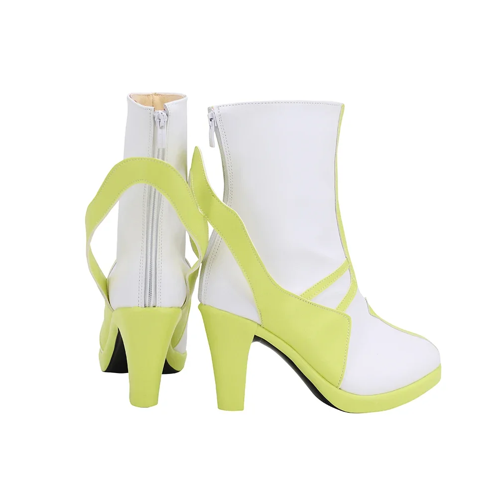 Sword Art Online Alicization Leafa Cosplay Boots High Heel White Shoes Custom Made (4)