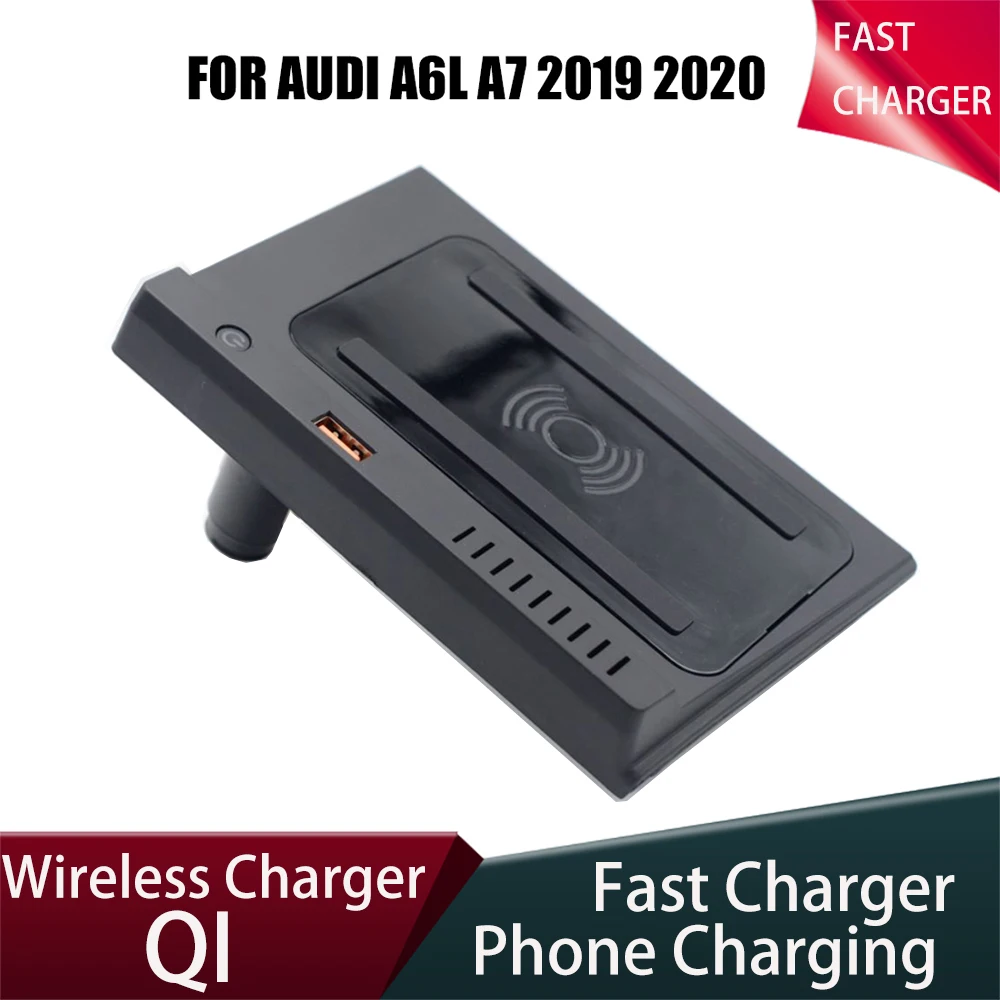 

Mobile Phone Board Interior Modification 15W Charger Car For Audi A6 A6L A7 C8 2019 2020 USB Holder Fast Wireless Charging