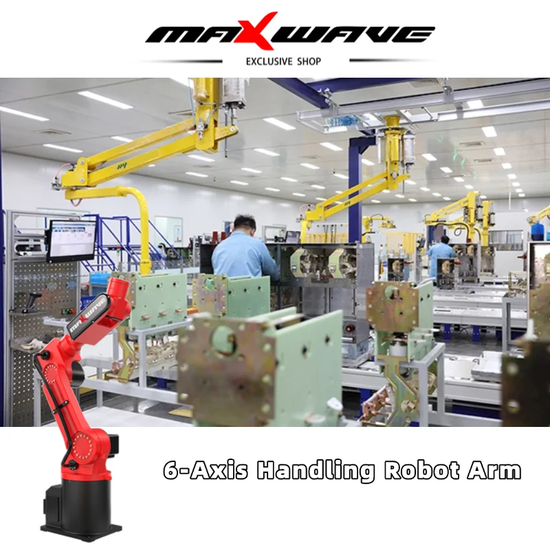 

6-Axis Industrial Robot for Plastic Molding Extraction, Metal Stamping Loading Transfer and Manufacturing Cell Automation
