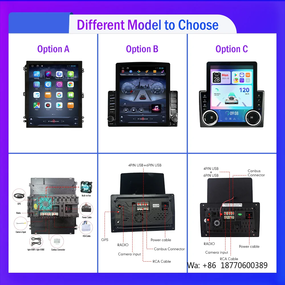 9.7Inch 2 Din Android Car Radio Vertical IPS Touch Screen Tesla Style GPS Navigation MP5 Car DVD Player Car Multimedia Carplay