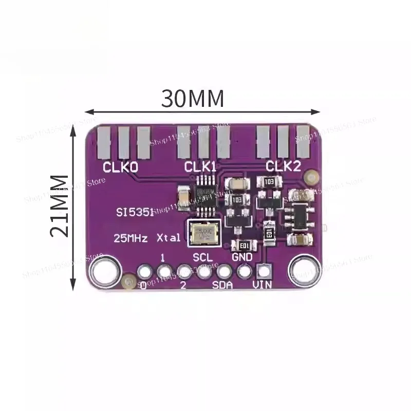 SI5351 Signal Generator, High-Frequency Square Wave Clock Source Module for Electronic Debugging