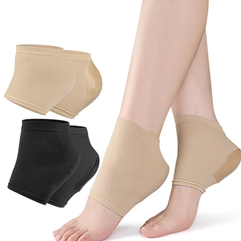Silicone Heel Pad Protection Covers For Men & Women - Dry Crack Prevention Insoles