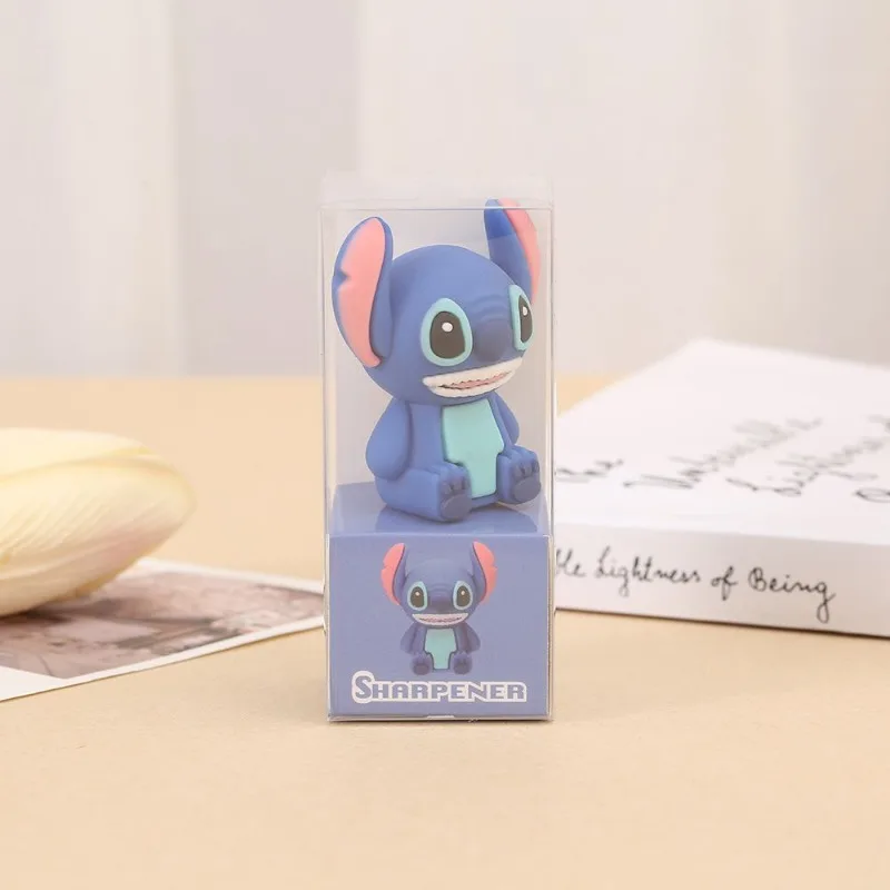 Cartoon Stitch Anime urządzenia peryferyjne ręczne przenośne pcv miękka silikonowa tekstura skóry Kawaii nauka artykuły papiernicze temperówka