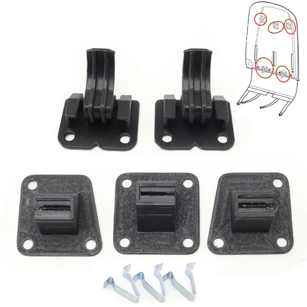 Interior Front Seat Back Cover Clip Upper Lower Backrest Fixed Retainer Buckles Repair Kit For Porsche Cayenne 955 957 2003-2010
