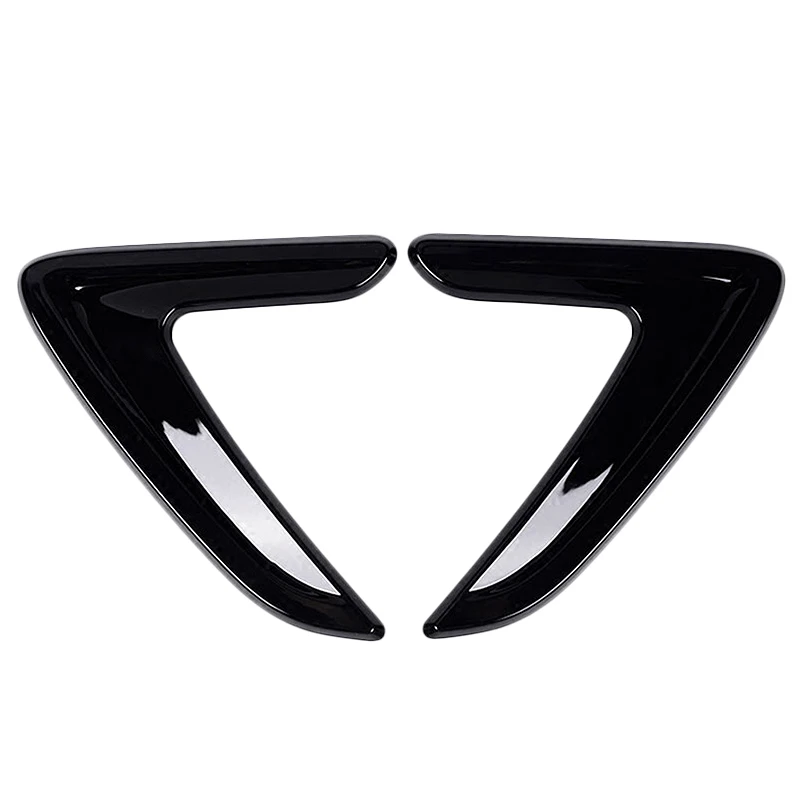 2Pcs For Bmw F30 F35 316I 320I 328I 330I 335I Car Accessories Fender Vents Decorative Cover Trim Stickers 2013-2017(Black)