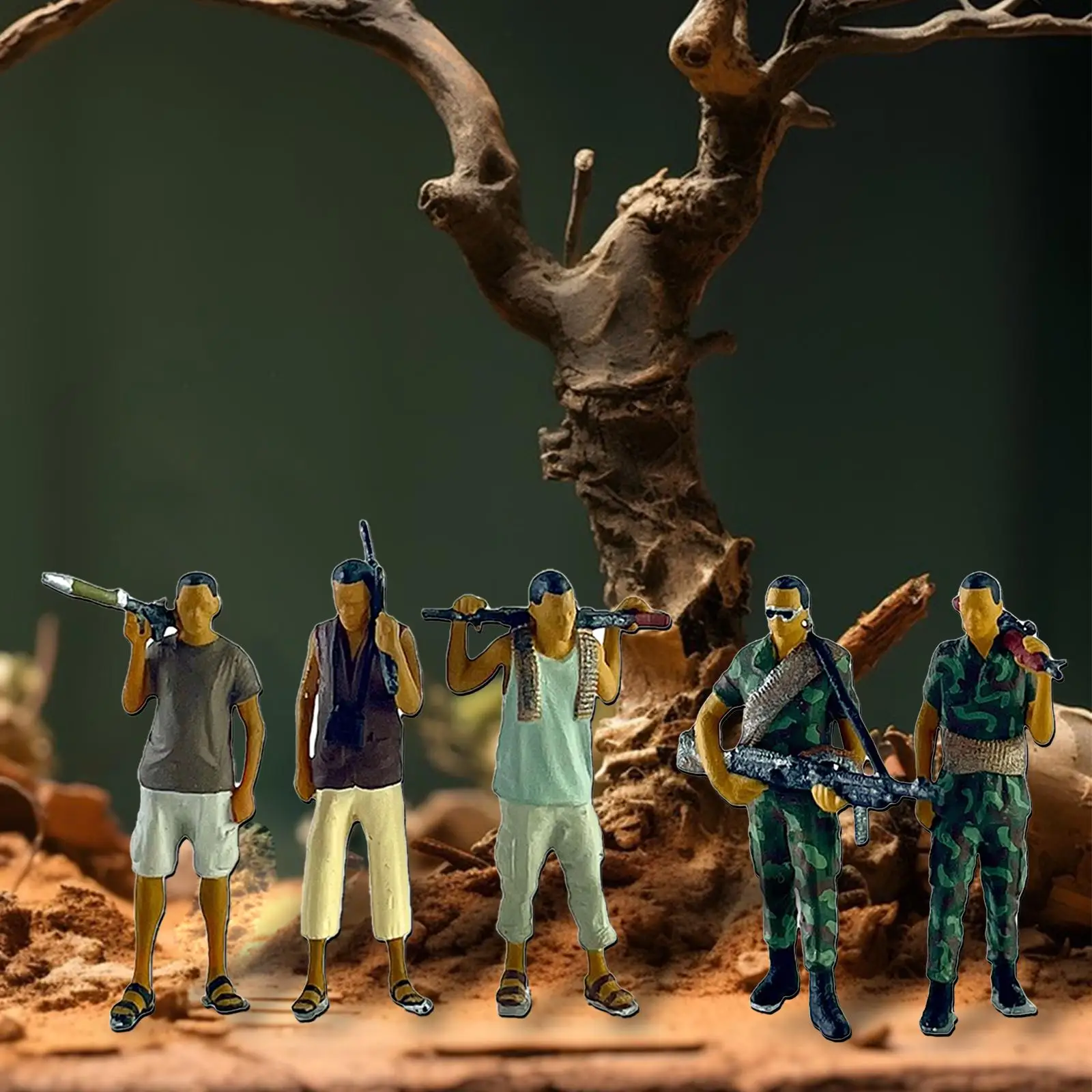 

1/64 масштаб диорамы фигурки поза сцена реалистичный миниатюрный настольный орнамент