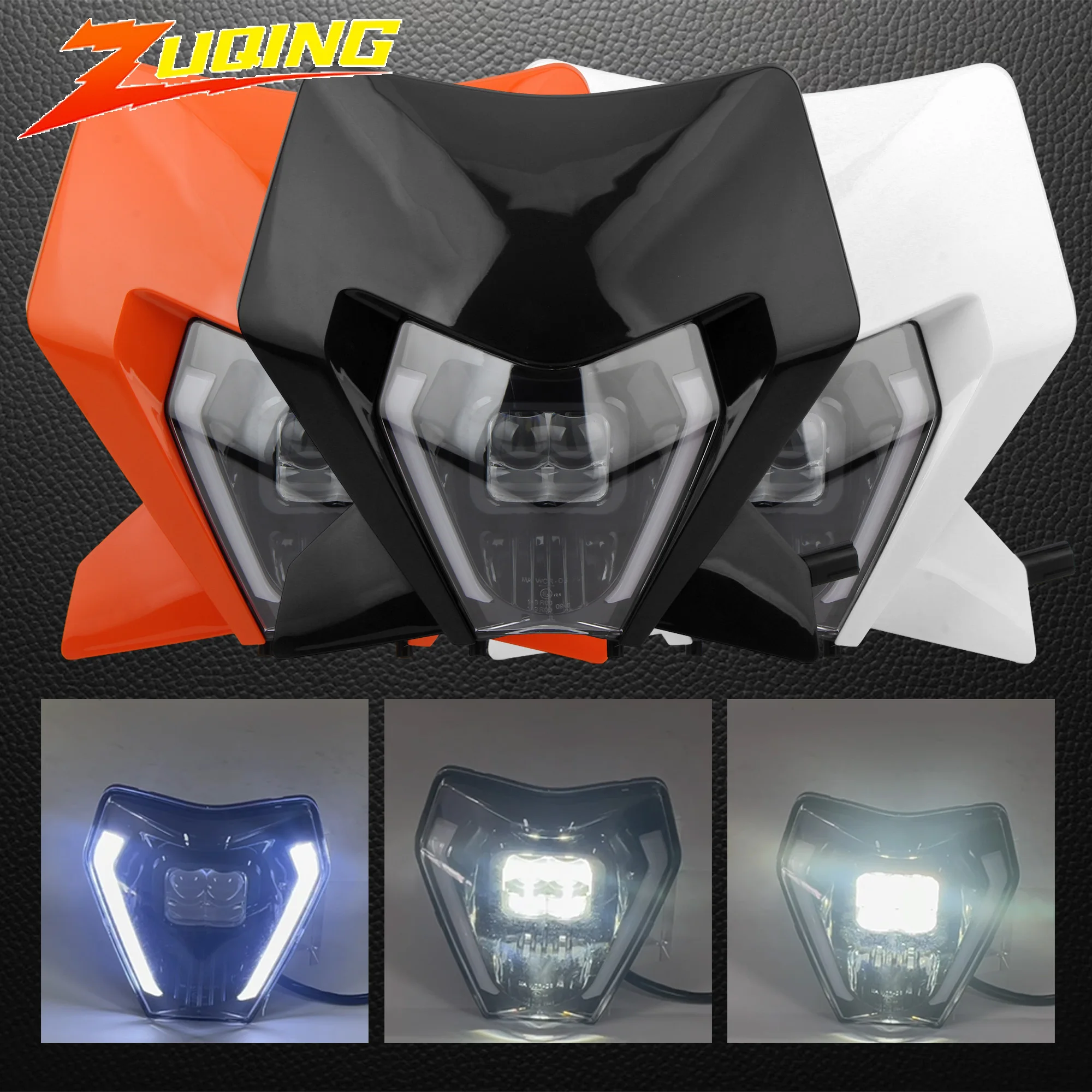 

For KTM 2024 Motorcycle LED Headlight High Low Beam DRL EXC XC SX MX 125 250 300 450 Motocross Supermoto Headlamp Modification