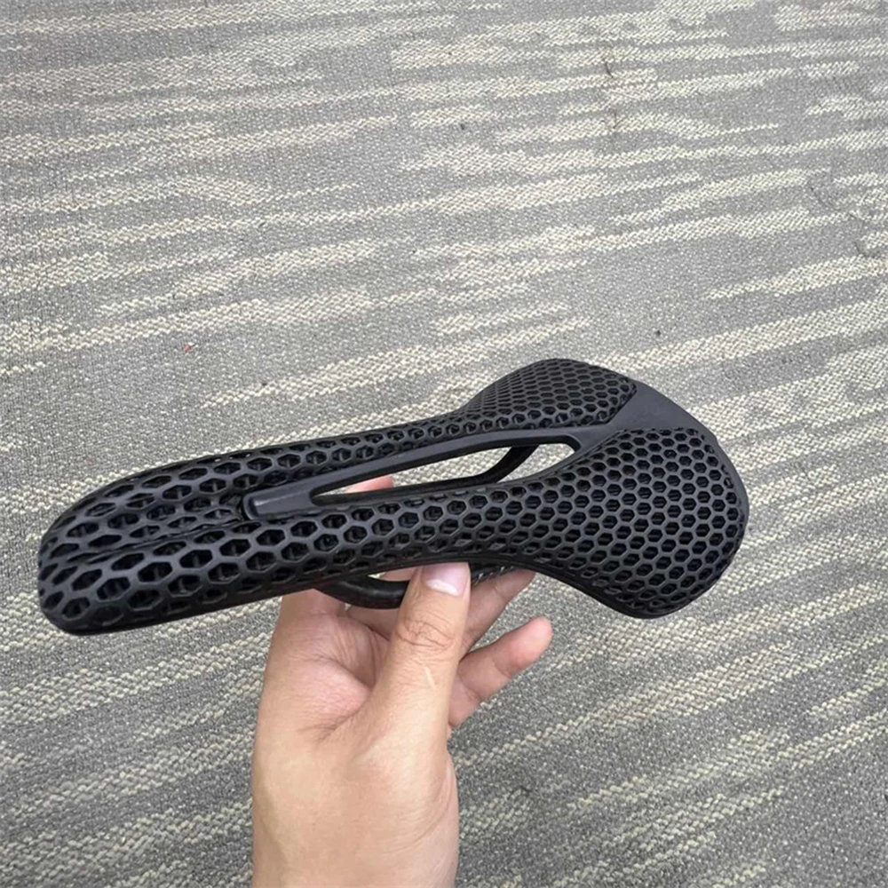 Carbon 3D Gedruckt Fahrrad Sattel Ultraleicht Mtb Road Racing 156G Ergonomische Stoßfest Radfahren Sitz Komfort Fahrrad Zubehör – Detail 10
