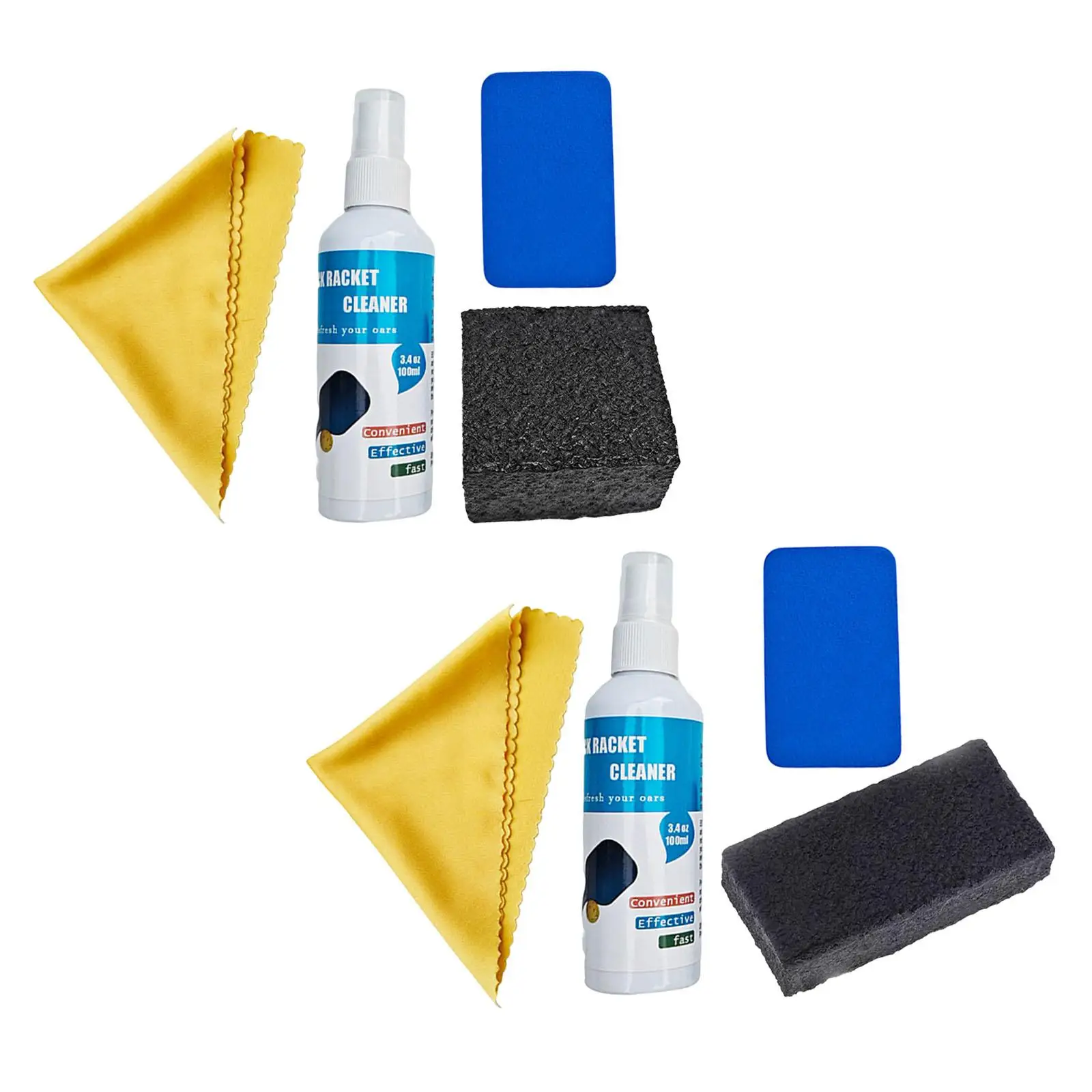 Carbon Fiber Pickleball Paddle Cleaning Spray Residue Removal Cleaning Cloth