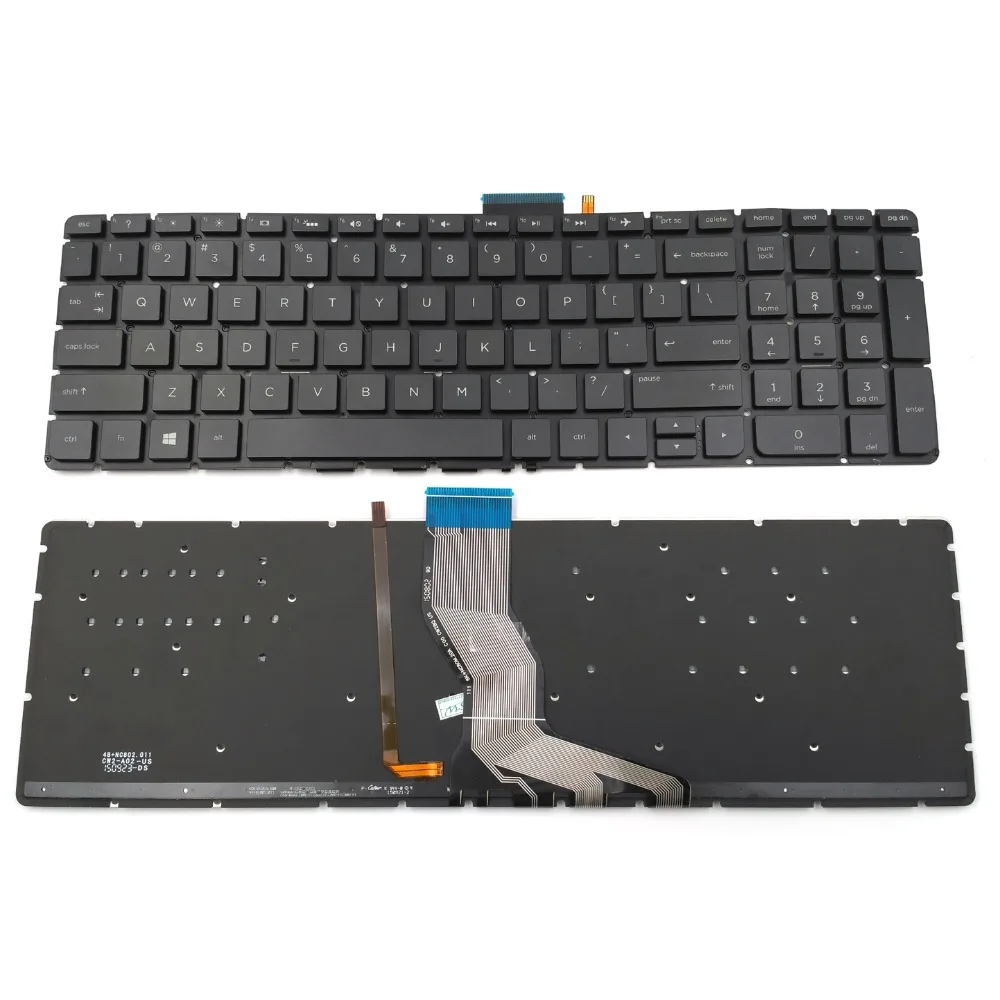 New Laptop Keyboard for HP Pavilion 15-AB283NR 15-AB285TX 15-AB292NR 15-AB500 15-AB525TX 15-AK000 15-AK010NR US Backlit