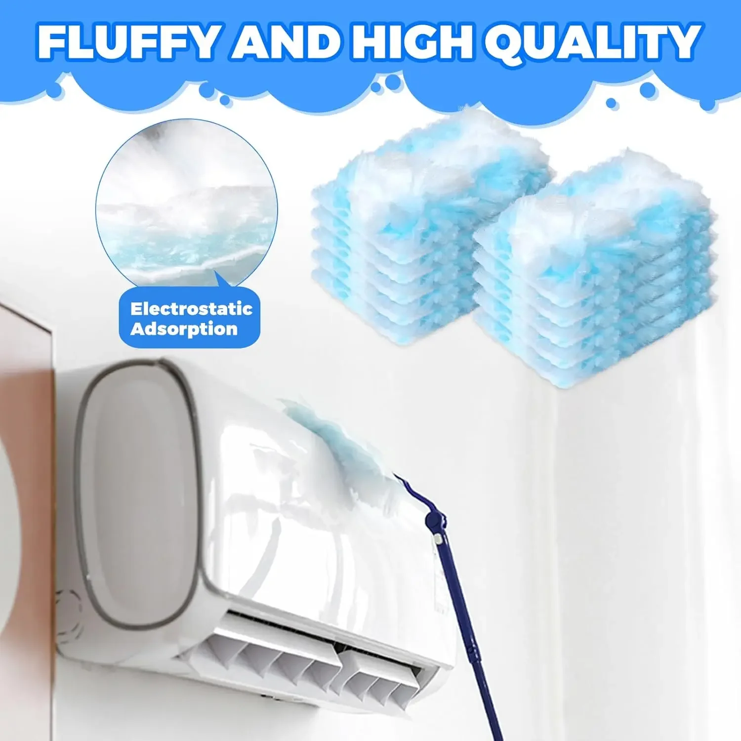 Duster Refills Compatible with Heavy Duty Duster Refill,10 Count Dusters for Swiffer Duster Kit,Dusters for Cleaning/Electronics