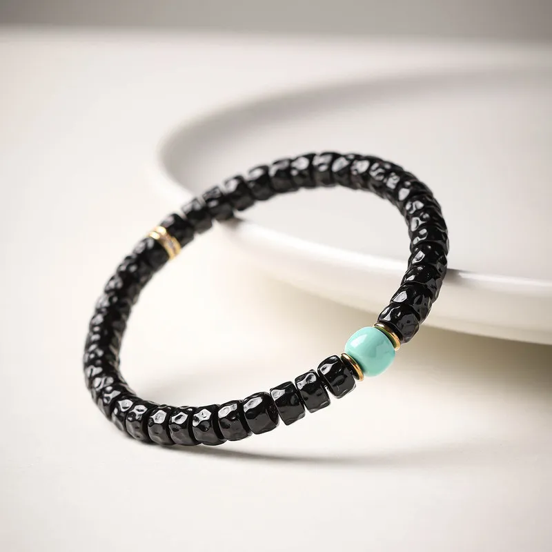Traditional- Tibetan-Style, Formless Coconut Bead , A High-End Men'S Bracelet Relaxation And Stre