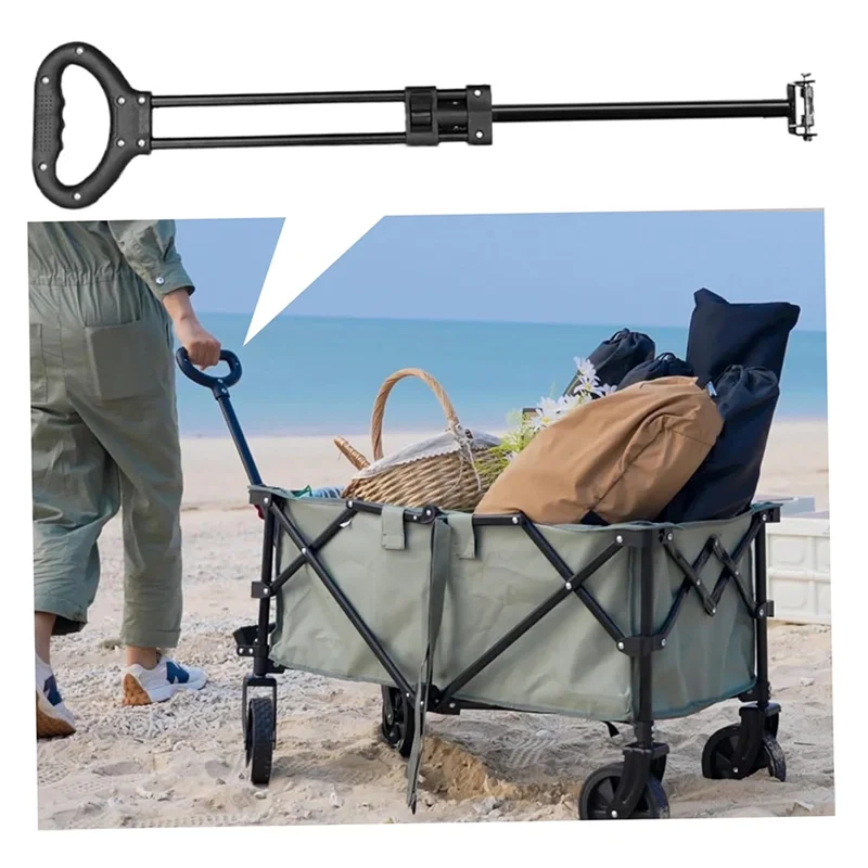 

A30F-Sturdy Push Handle Replacement For Wagon And Stroller - Expandable Cart Pull-Up Handles