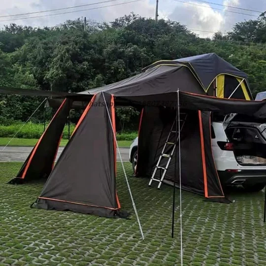

Yuan Gu Waterproof 4WD Offroad Car Camping Roof Top Tent Sun Shelter Annex Tent