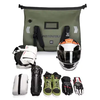Motorcykel Vattentät Bakväska Resa Utomhus Torr Bagage Rullpackväska 40/66 Motorcykel Bagage Ryggsäck Motorcykel Sätesväska 10 best sales Bags motorcycle - №3