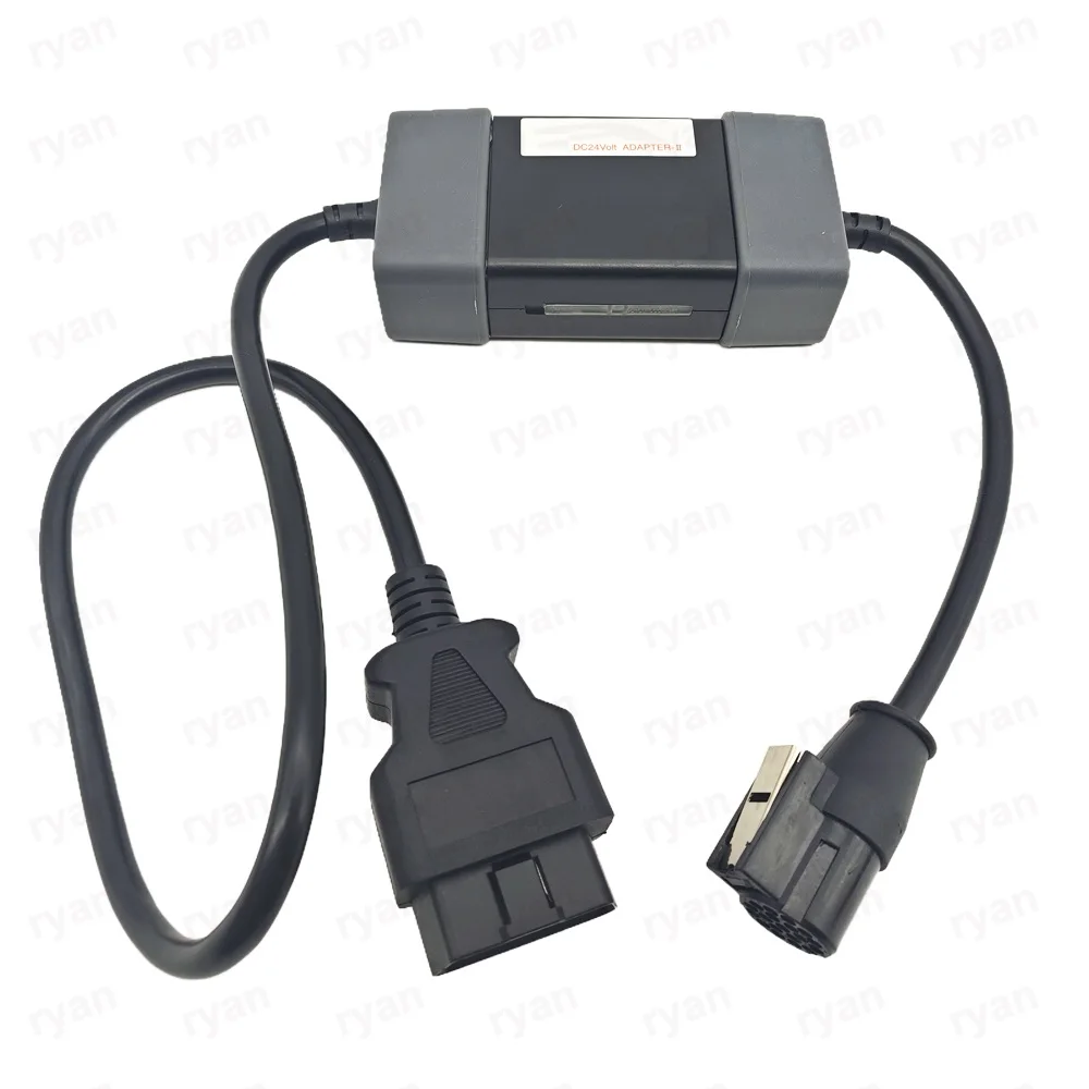 For ISUZU DC 24V Adapter TypeII For Tech2 Work For ISUZU Engine OBDII Diagnostic Connector Truck Adapter Scanner tools