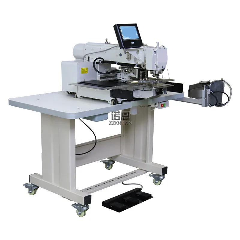จักรเย็บผ้ารูปแบบอุตสาหกรรม ถุงมือผ้าฝ้าย คอมพิวเตอร์ไดรฟ์ตรง เครื่องจักรเย็บโลโก้ผ้าหมวกอัตโนมัติ
