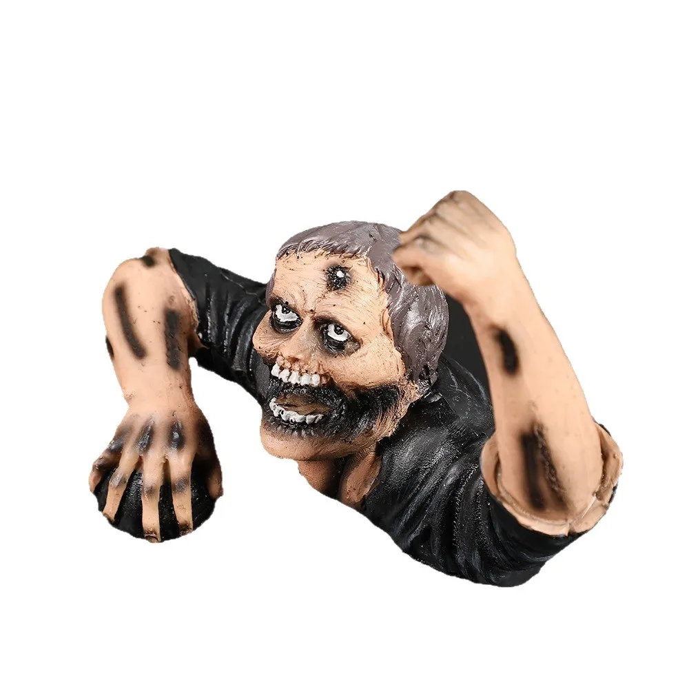 Creepy Zombie Lantern Statue - Halloween/Easter Decorative Figurine, Dark Garden Ornament, Horror Theme Party Supplies