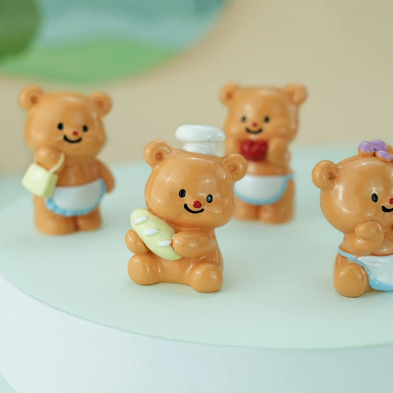 Cute Butter Bear Three-dimensional Decoration Cartoon Bear Car Decoration Desktop Decoration