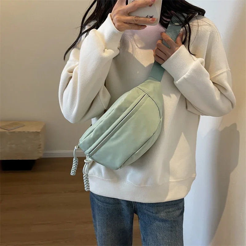 Sacs de taille en nylon polyvalents pour femmes, sacs de poitrine tendance, légers et décontractés, automne, haute qualité, livraison gratuite, en vente, 2023