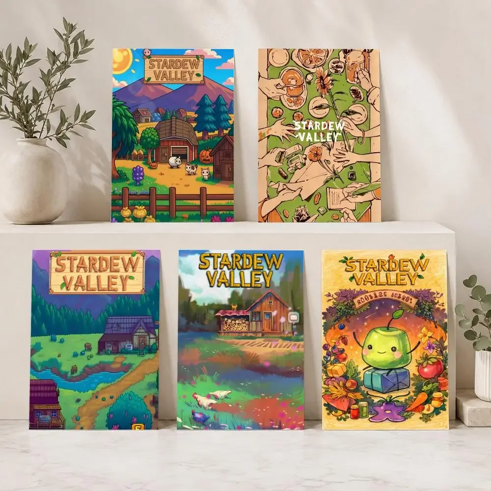 S-Stardew valley Game Painting Calligraphy Modern Canvas Wall Art for Bedroom & Living Room | Home Decor Gift