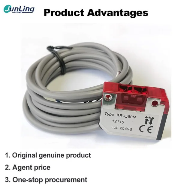 KR-Q50NW Transparent Detection Type Photoelectric Sensor Detection Range 10-500mm Narrow Field of Vision Design KR-250N
